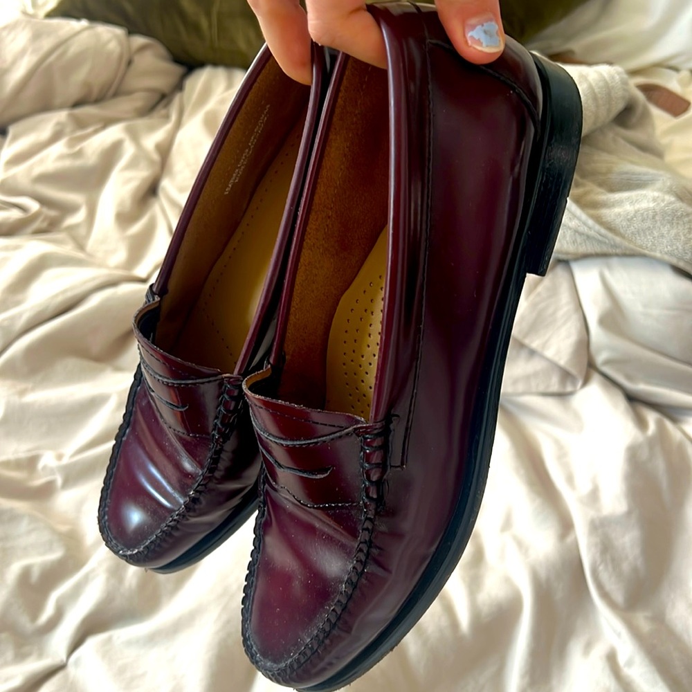 Oxblood bass weejun loafers
